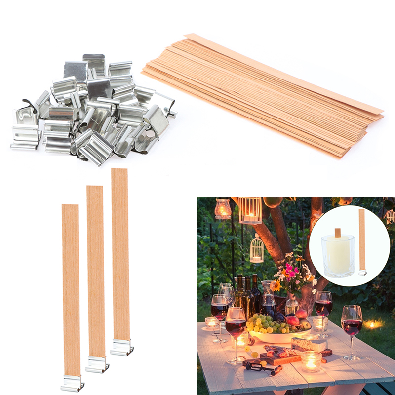 10set 13cm Wooden Candles Wick - Wooden Wick Candle 评论和价格