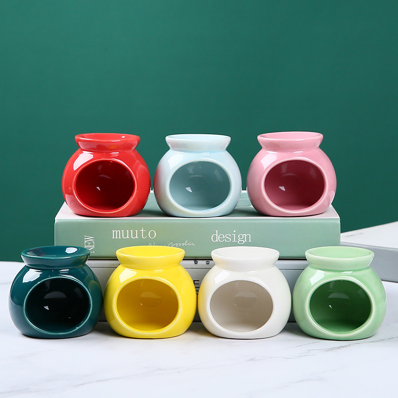 Porcelain Aroma Burner Essenti - Wooden Wick Candle 评论和价格