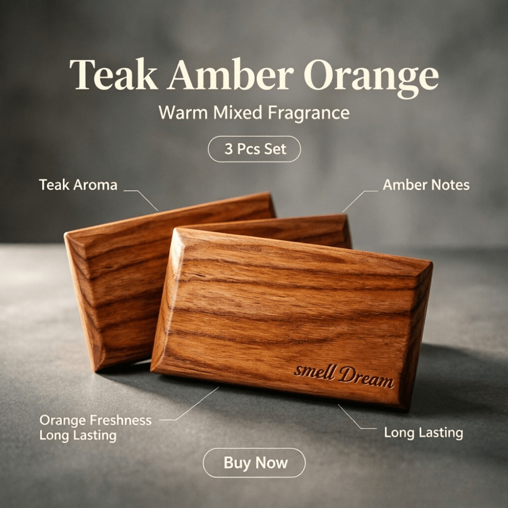 Car Air Freshener Teak Amber O - Home Fragrance Long Lasting 评论和价格