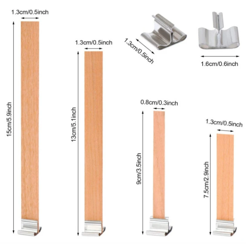 30pcs High Quality Wooden Cand - Wooden Wick Candle 评论和价格