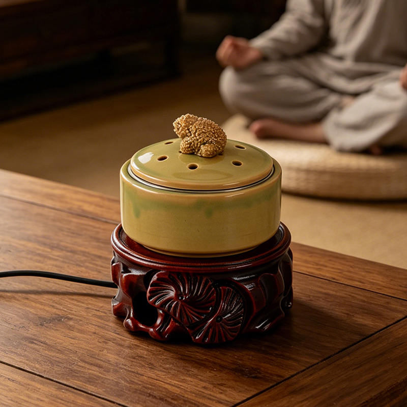 Ceramic Electronic Incense Bur - Home Fragrance Oil Burner 评论和价格