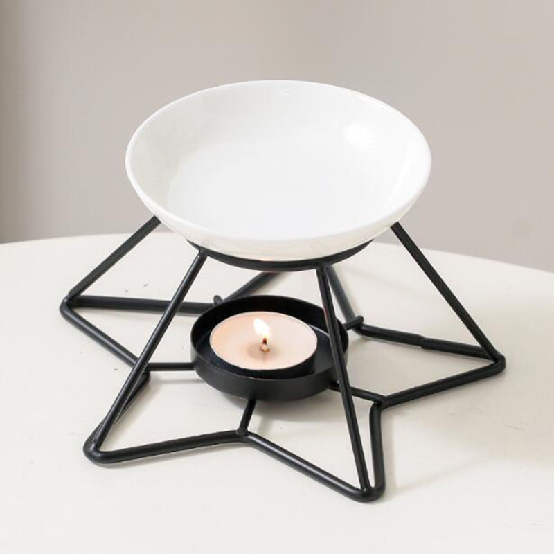 Metal Star Rack Ceramic Bowl A - Home Fragrance Oil Burner 评论和价格