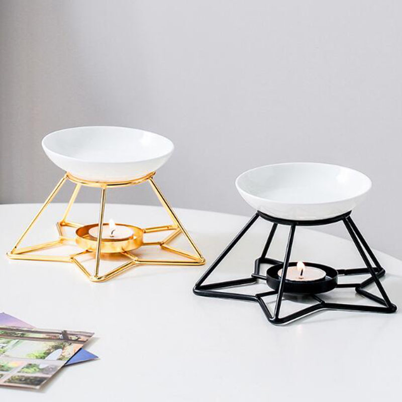 Metal Star Rack Ceramic Bowl A - Home Fragrance Oil Burner 评论和价格