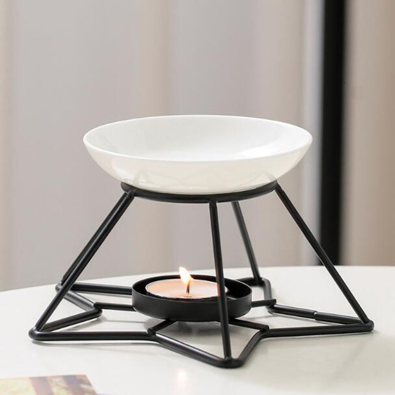 Metal Star Rack Ceramic Bowl A - Home Fragrance Oil Burner 评论和价格