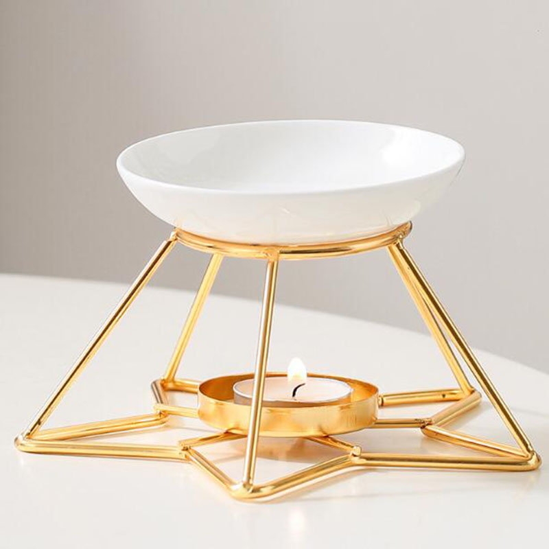 Metal Star Rack Ceramic Bowl A - Home Fragrance Oil Burner 评论和价格