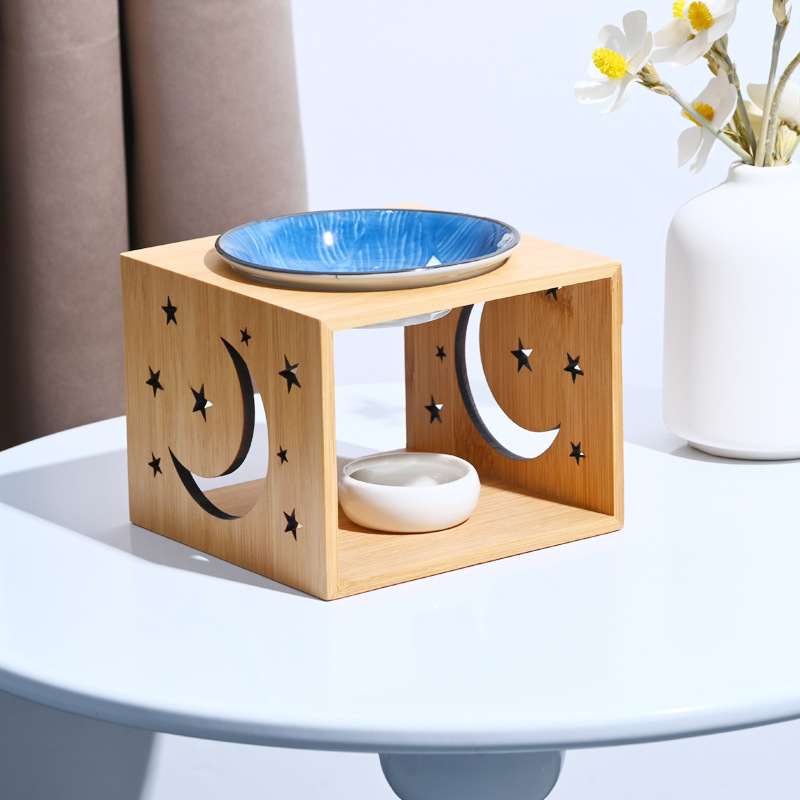 Bamboo Ceramic Essential Oil B - Home Fragrance Oil Burner 评论和价格