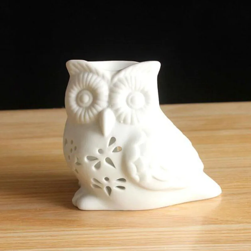 Porcelain Hollow Owl Aromather - Home Fragrance Oil Burner 评论和价格