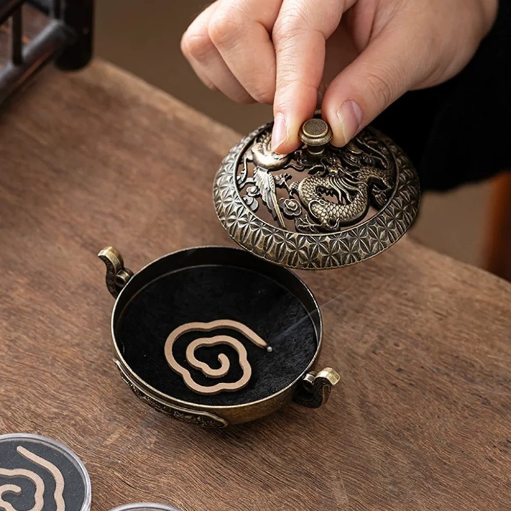 Copper Incense Burner, Chinese - Home Fragrance Vanilla Cashmere 评论和价格