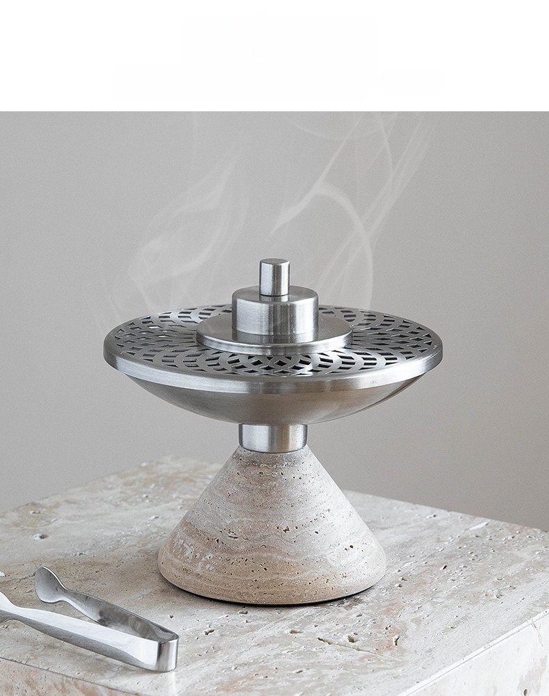 Natural Travertine Incense Bur - Home Fragrance Vanilla Cashmere 评论和价格